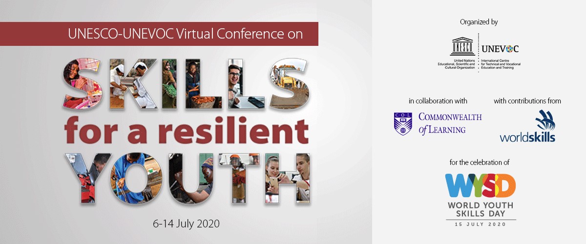 If you haven't yet joined our #virtualconference, it's not too late! Today's topic focuses on the implications of the #COVID19 pandemic on #jobs and #future #skills development. Share your views here: unevoc.unesco.org/i/700
#resilientyouth #WYSD2020 #SkillsForTomorrow #TVET