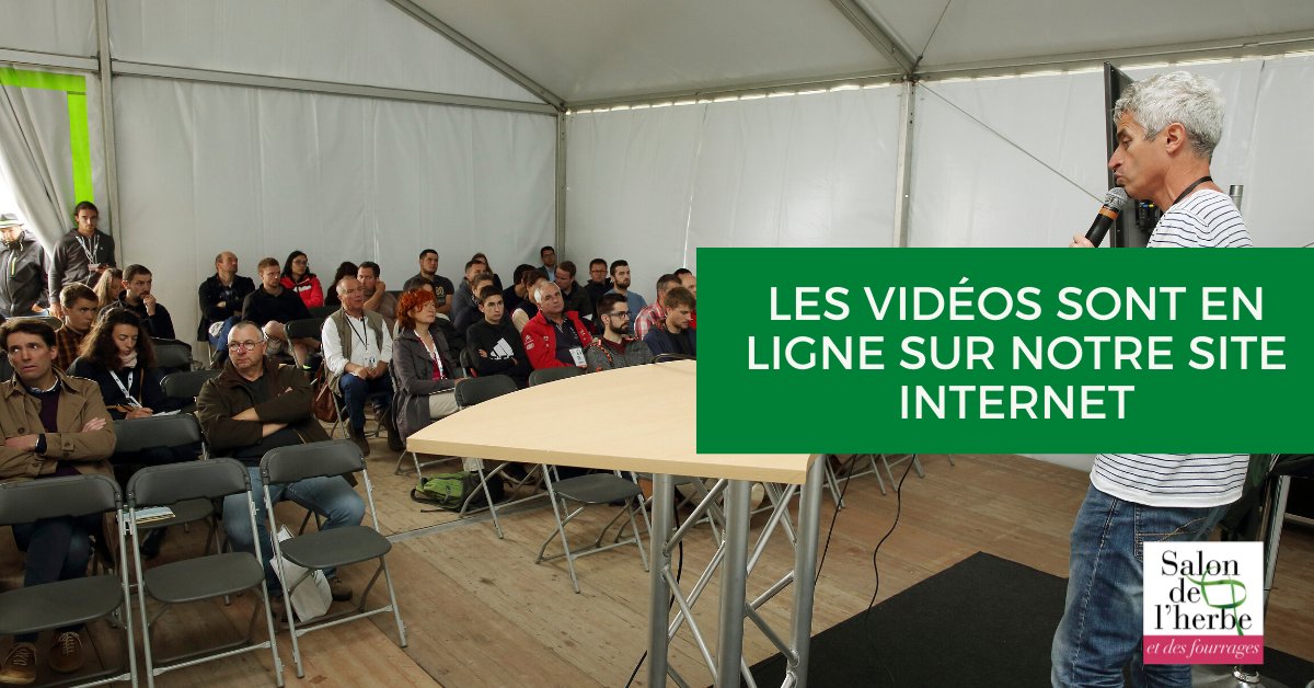 [WEBINAR] Vous n'avez pas eu le temps d'assister aux webinars proposés par l'Espace Conseils du Salon de l'herbe et des fourrages ? 🤔

Pas de problème ! Retrouvez-les en replay en cliquant ici 👉bit.ly/webinarSH20