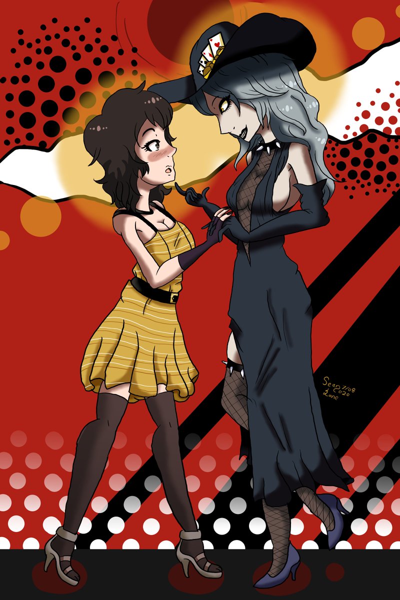 KnightOfArcane's tweet photo. taking part in @PersonaCon1’s Art contest and following the prompt of dancing have Kawakami dancing with Shadow Sae. Why no idea it just came to me
#PersonaCon #Persona5 #Persona5royal #Fanart #art #Dancing
Commissions are Open https://t.co/p3hDj0UH9s