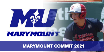 GabeSebastino's tweet photo. I am excited to announce that I will continue my academic and baseball career at Marymount University @MarymountBASE. I would like to thank Coach Leoni @CoachLeoni for this opportunity, my @RichmondBraves and @BaseballJrhs coaches, and my parents for their support. #SaintTank! https://t.co/PjZXGzUvVx
