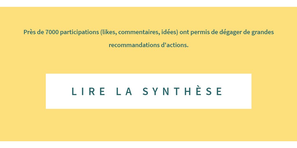 Nous sommes fiers de vous présenter notre synthèse. Un condensé des réflexions nées de la plateforme allant du #Télétravail à la #FinanceDurable. Un travail qui servira de pistes de réflexion pour penser un #MondeAprès plus juste et #Résilient 👉 buff.ly/2VgklDP #DD