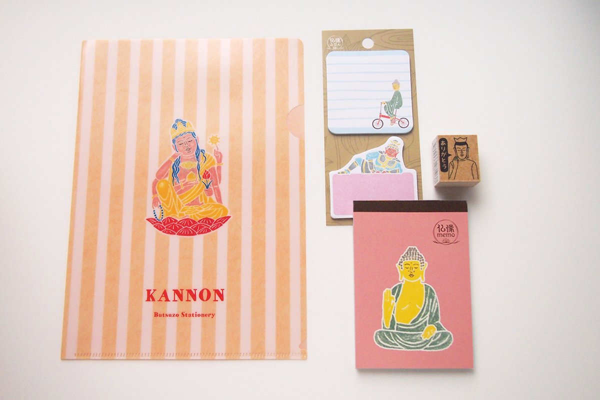 文具女子博 3月に大阪で開催 A Twitter 本日はお知らせ盛りだくさんとなりました 最後のご紹介は Hiraiwa です 文具 女子博でも人気の 仏像ステーショナリー シリーズ シュールなデザインがなんとも可愛いステーショナリーセットです 文具女子博 T