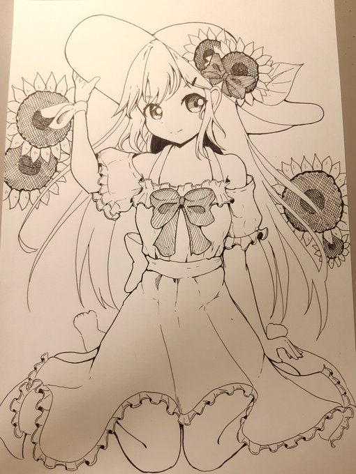 ひまわり
#イラスト #ペン画 