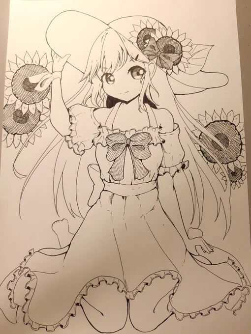 ひまわり
#イラスト #ペン画 