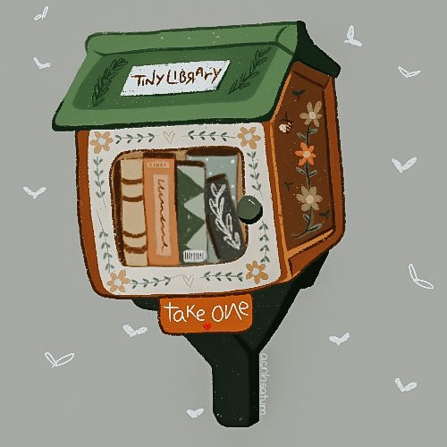 acnhsaturn's tweet photo. i have no artistic ability but i wanted to draw a fairy tale tiny library ok https://t.co/G703B2quX8