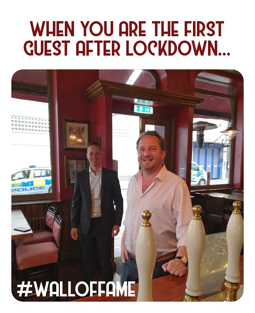 Pubs around the world!!! Who was your first? 😜 #walloffamechallenge
.
#welcomeback #publife #burlingtonarms #myfavouritepub #afterworkpint