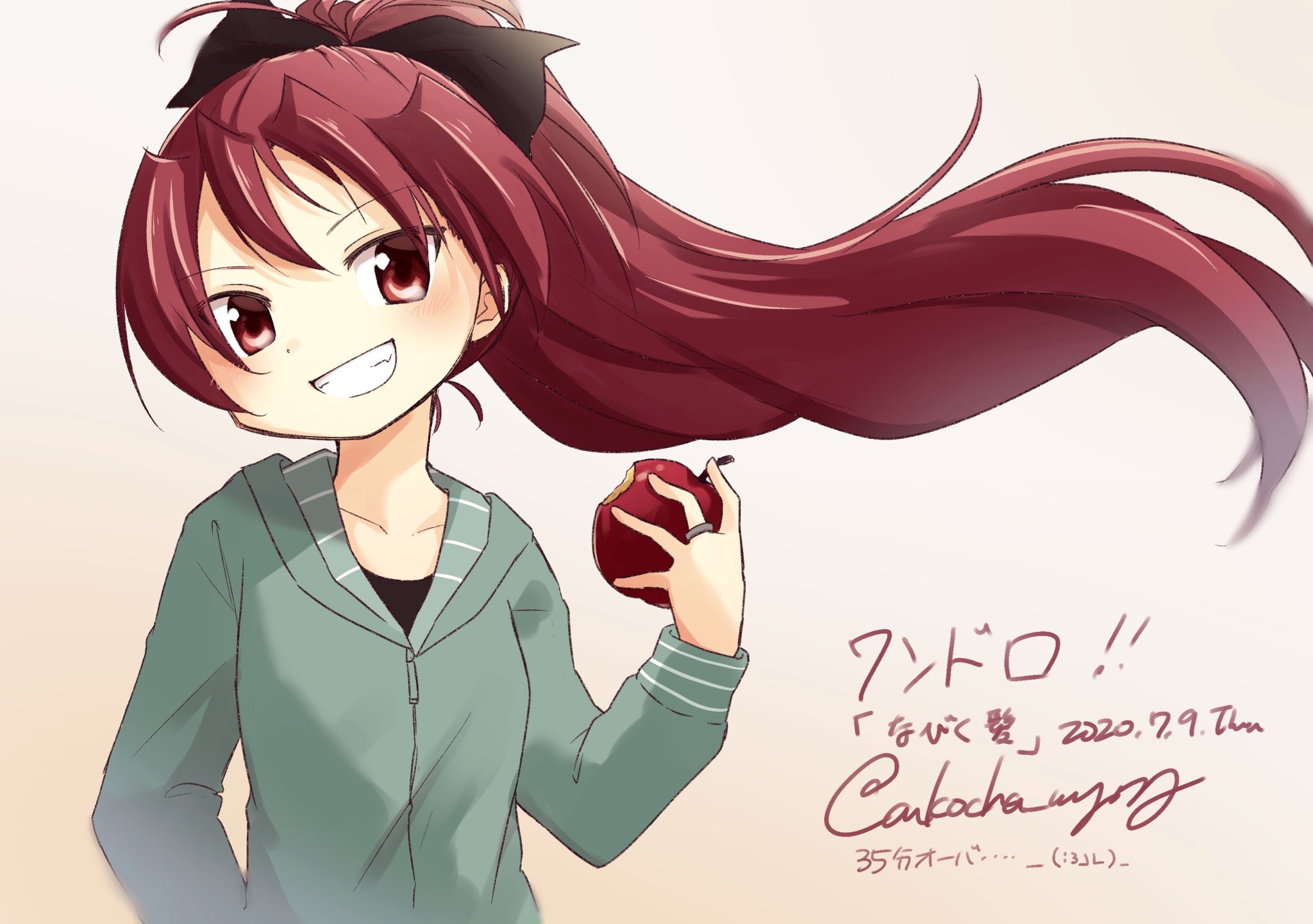 いとぅー Kagerou128game ありがとうございます なびくといえば長い髪 長い髪といえばポニーテール ポニーテールといえば杏子ちゃん 素敵なお題に参加出来て楽しかったです Twitter