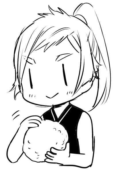 ごろさんの作るおにぎりは巨大… 