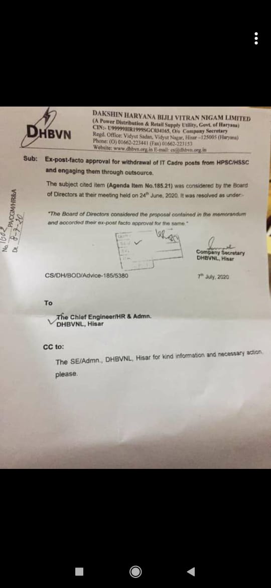 KisanDeepakJJR's tweet photo. @kumari_selja @kcvenugopalmp @RahulGandhi @priyankagandhi @INCIndia @cmohry ji according to a letter which was circulating DHBVN is going to withdraw the IT cadre post. it is a double attack for unemployed students in this covid era.sir plz take a appropriate step to save these posts.
Plz  do something  #hssc_11_2019 #saveUnemployed https://t.co/DvGdse0ChF
