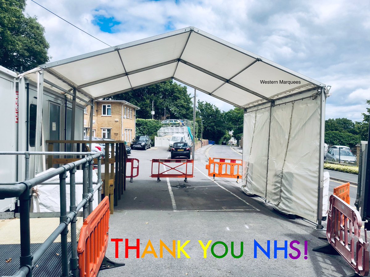 WesternMarquees's tweet photo. Very proud to have provided a marquee for an NHS drive through testing station. Ring us today for details on social distancing/testing centre marquees - 01258 839193 - https://t.co/VaYqTyn4PE - #testingcentre #NHS #drivethroughtestingcentre #marqueetestingcentre https://t.co/0ZOyl59Ywx