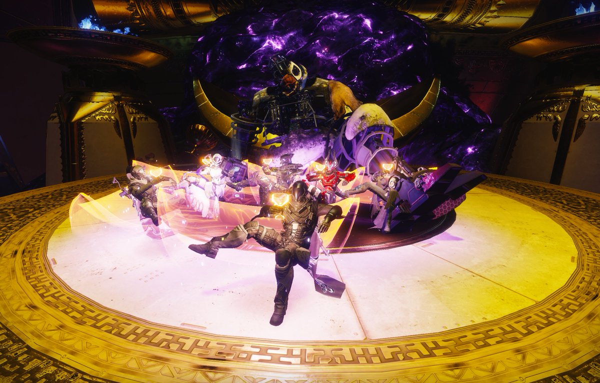 TravTM3's tweet photo. @Bungie The FATE Clan toasting the Emperor! https://t.co/oUJWLD9IHW
