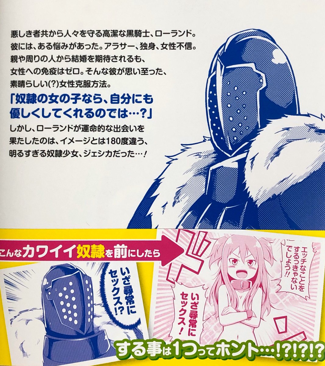 「うちの奴隷が明るすぎる」購入しました…!可愛い…!黒騎士のローランドさん好き…!!! 