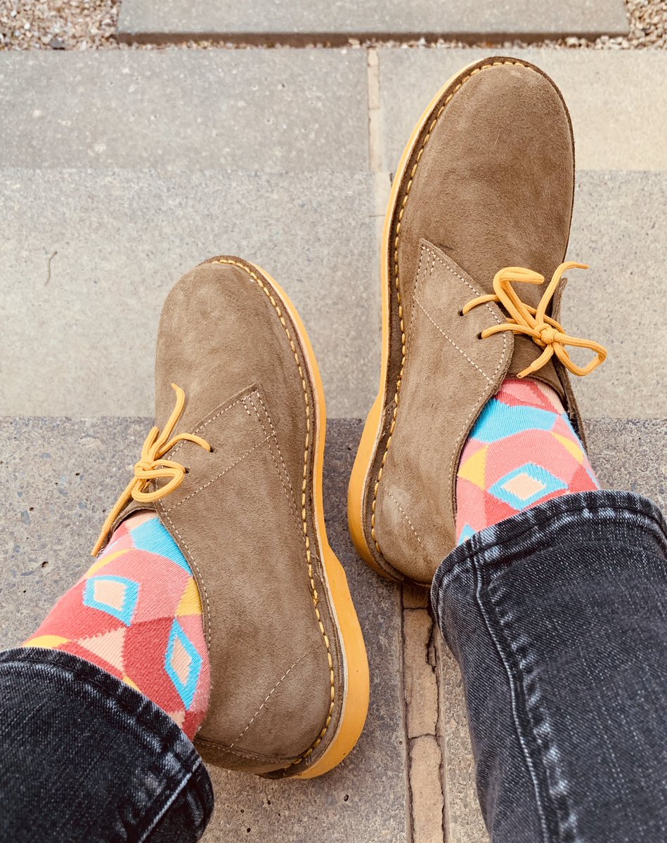 Thank you <a href="/carelnolte/">Carel Nolte</a> for my awesome <a href="/Veldskoenshoes/">Veldskoen Shoes</a> gift! They go really well with my <a href="/thedeerfactory/">TheDeerFactory</a> socks. 😉 #ThePerfectMatch