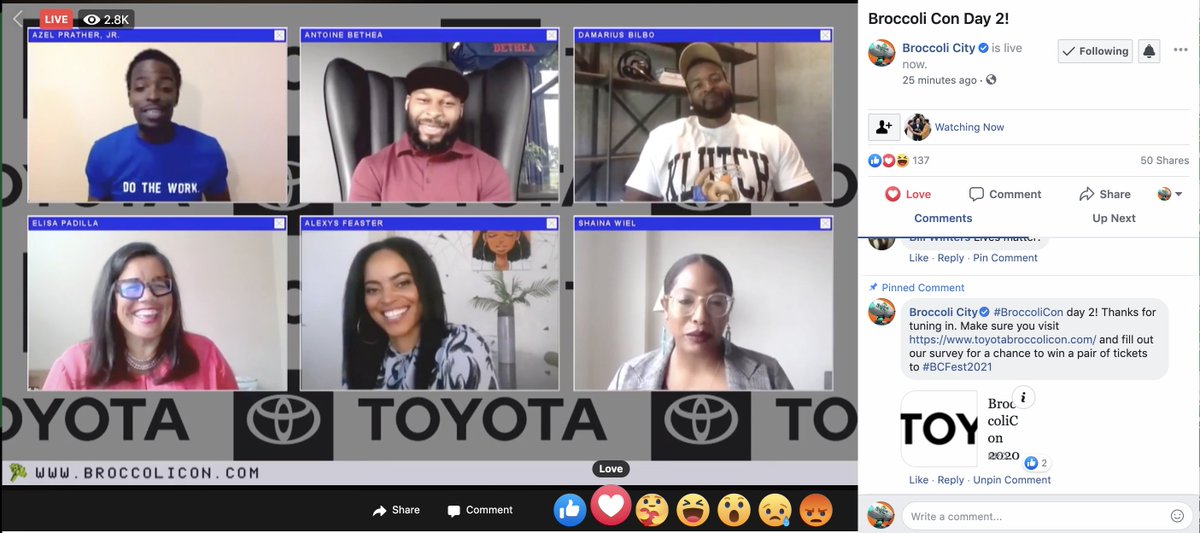 BroccoliCity's tweet image. Great conversation happening right now: facebook.com/BroccoliCity/v… #BroccoliCon #KlutchSports