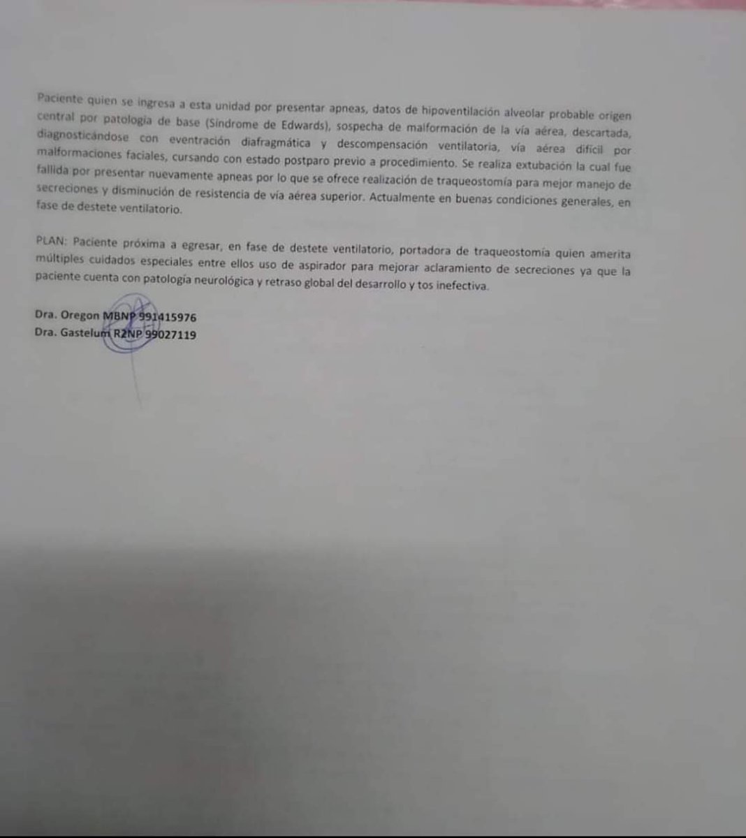 rubssame's tweet photo. Buen día Amigos. Ella es Valentina y tiene Trisomía 18, y está luchando por su vida, está hospitalizada en el Centro Médico de Occidente de Guadalajara cama 235b. Necesita un respirador tipo ventilador. Please RT @medranoazteca @Trafico_ZMG @Chivas @GarciaPosti @TapiaFernanda https://t.co/NXiXJGNnyB