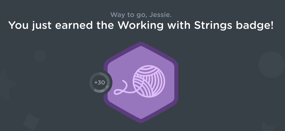 HughesJessie's tweet photo. Back on @treehouse this afternoon for my #100DaysofCode 
#JavaScript #CodeNewbie #WomenWhoCode #FutureFrontEndDeveloper https://t.co/316XuYO1MZ