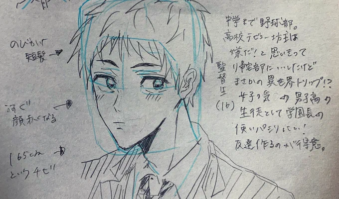 オリジナル監督生ならなんでもいいやと描いてみた 