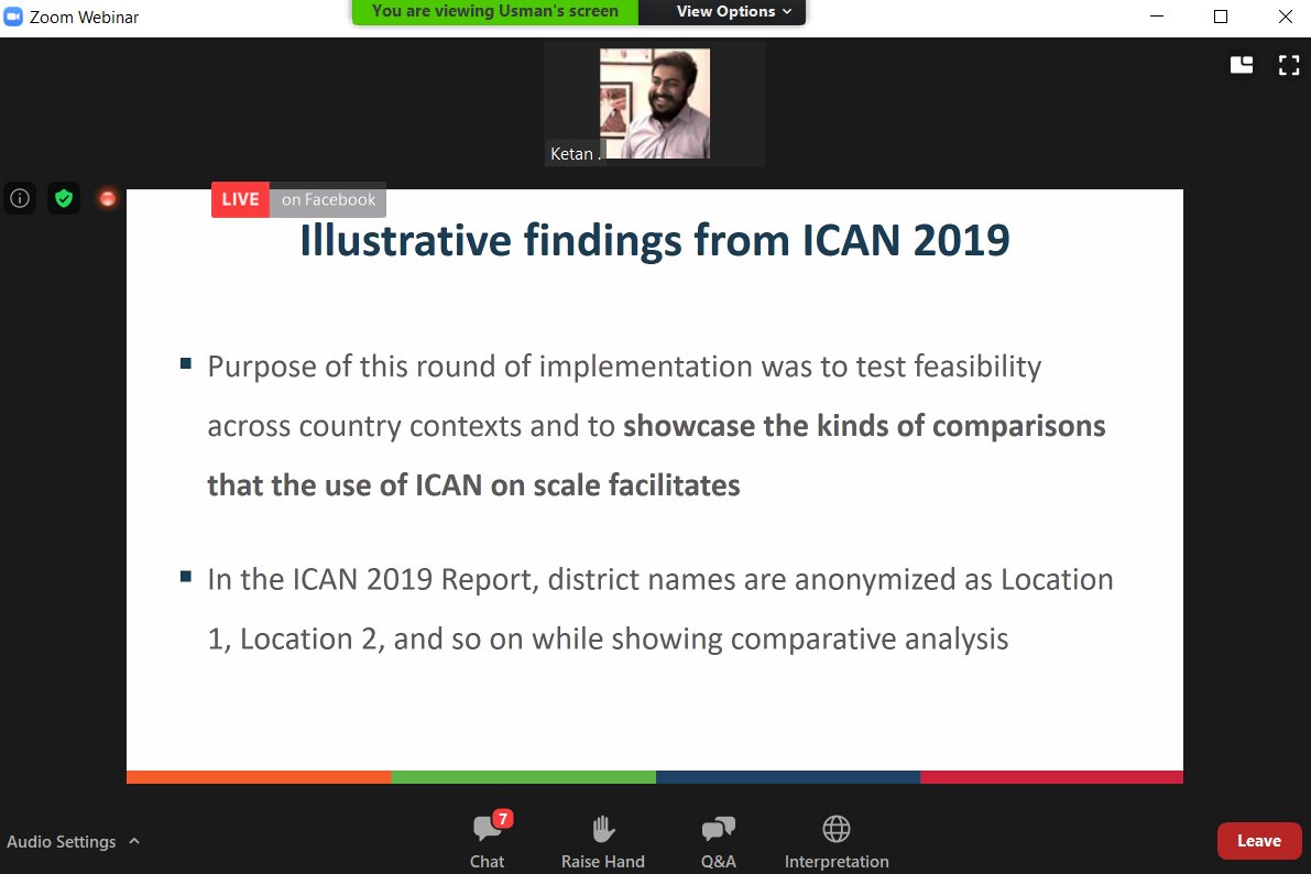 iidbd's tweet photo. Happening now!
The global e-launch of ICAN (International Common Assessment of Numeracy) Report.
IID has been a part of this study as the Secretariat of ASER Bangladesh.
#ICAN2020 #IIDEdu #ASERBangladesh #Education https://t.co/t4lkzObNEl