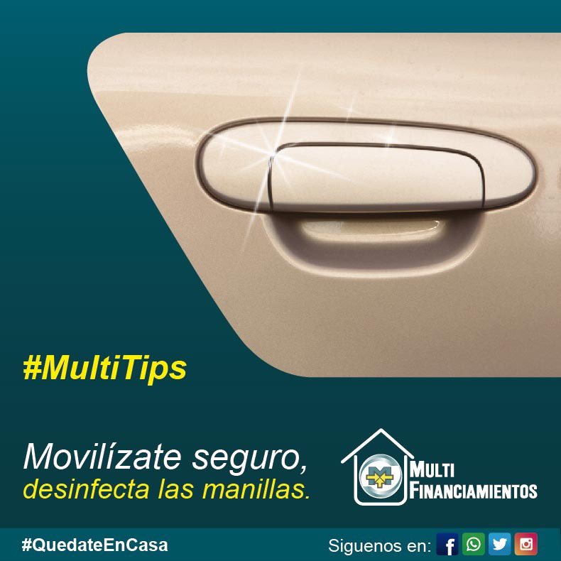 mfpty's tweet image. #MultiTips

Movilízate seguro, desinfecta tu 🚙#movilizateseguro #desinfectatuauto #multifinanciamientos