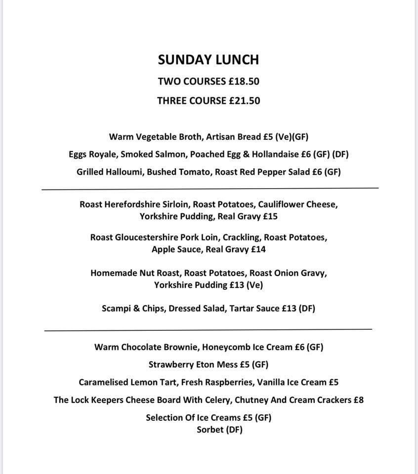 Lock_Keepers's tweet photo. This weeks Sunday Lunch menu 🍷
Serving from 12-4pm
Book online https://t.co/wkaAmz04Ns
Take Aways mains also available @ £10 per person - please call to book
#TheLockkeepers #lockkeepers #gloucester #gloucestershire #publife #bar #britishpub #britishpubs #pubgrub #pubfood https://t.co/6HaHWJHZe2