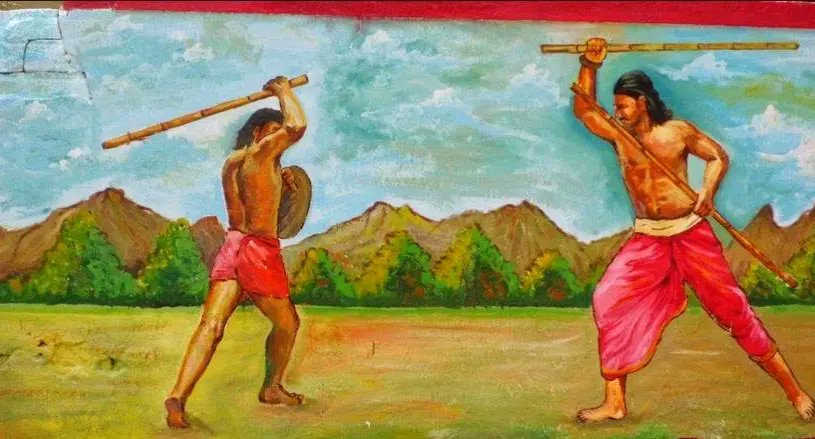 SILAMBAM:-**Its a kind of staff fencing , is a modern and scientific martial art of Tamil Nadu**Kings who ruled Tamil Nadu including Chola, Chera, Pandya had promoted it**The reference is found in Silappadikaram (Tamil Literature) which dates back to 2 nd century BC
