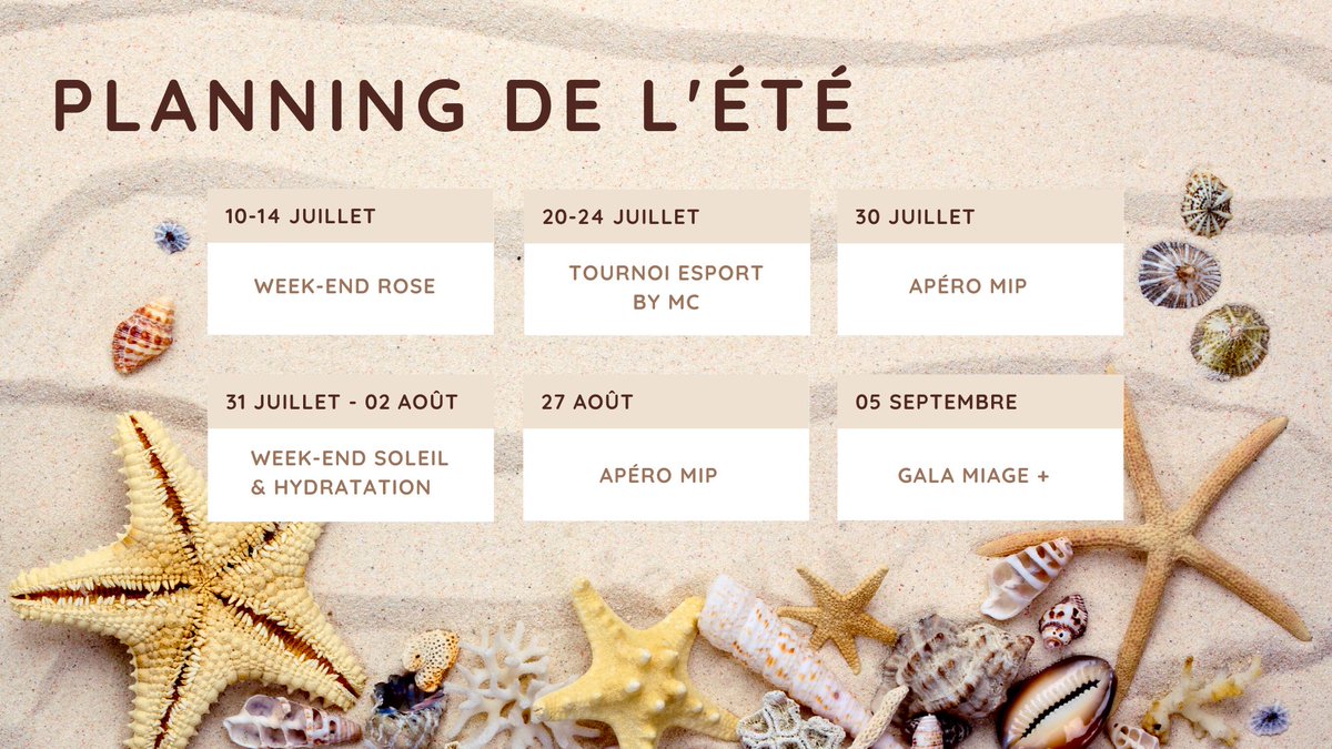 Alors les miagistes vous faites quoi cet été ? 
Profiter, oui ! Mais sans oublier les gestes barrières !  
#MIAGE #Partage #Summer #Ete