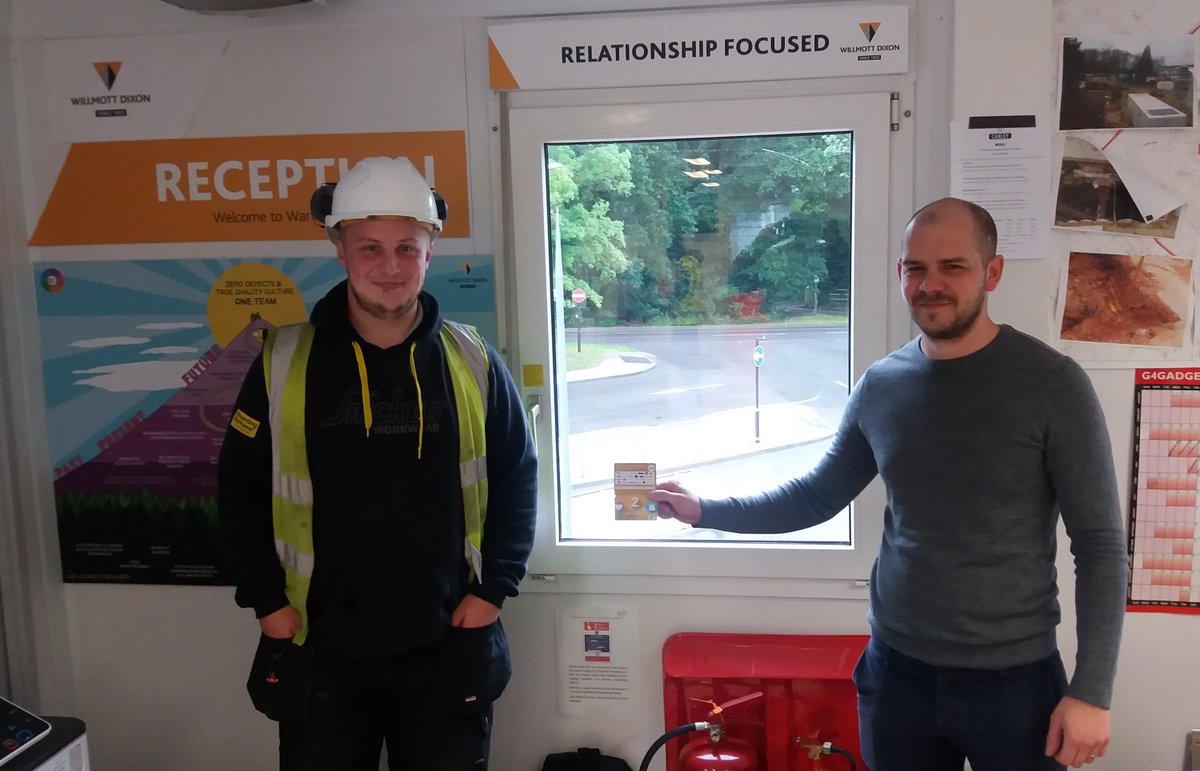 Congratulations to our Sub-contractor of the month Owen Carter from Central. Owen was nominated by the site team at Warwick University Arts Centre