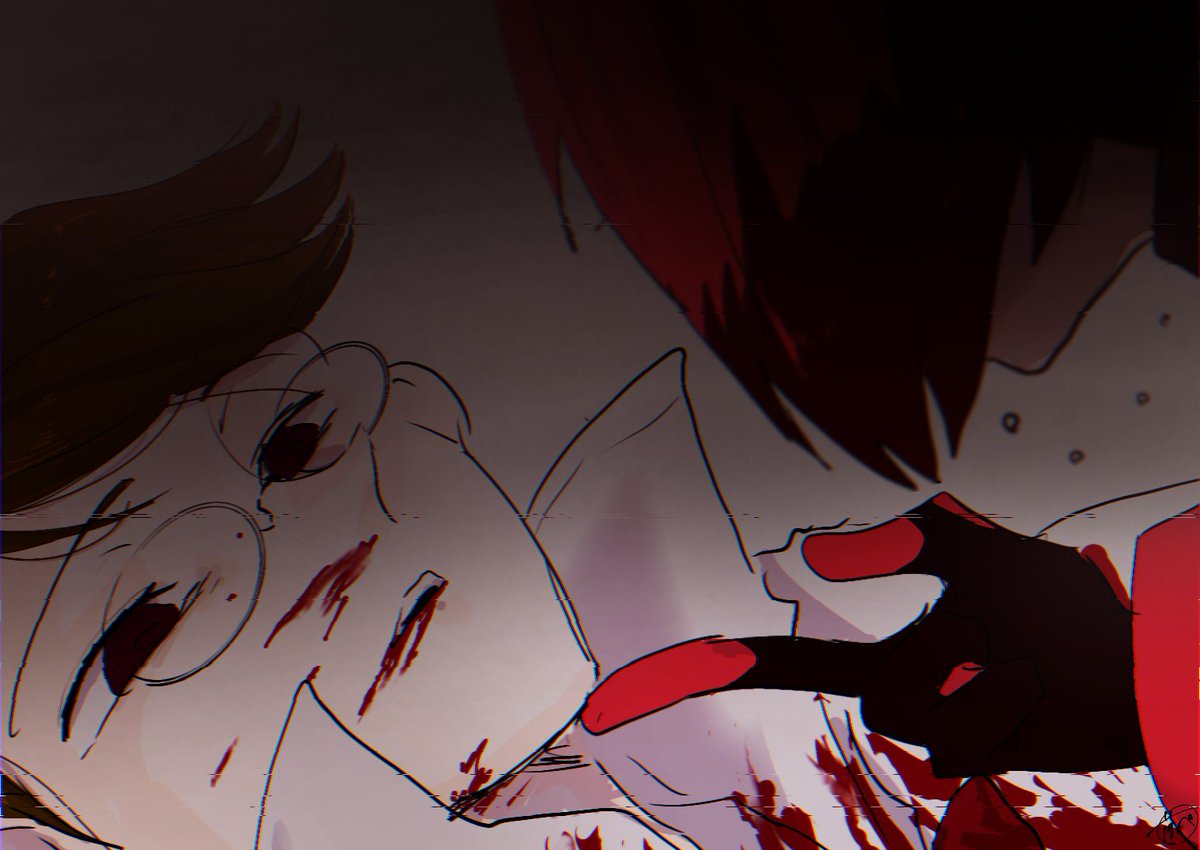 テスト期間だから過去絵あげよ〜って思ったんだけど生前🦌ちゃん死にすぎでは？