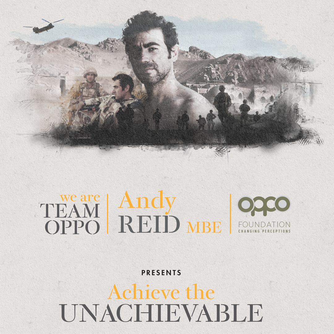 OppOFoundation's tweet photo. FACEBOOK LIVE EVENT - Tomorrow at 4pm! Join the #inspirational @andyreid2506 talking about his life in the #Military, struggles &amp; #achievements. @BritishArmy @YORKS_REGT @RoyalAirForce @RoyalNavy @sthelensstar @BBC3CR @SussexRoyalF @NHSuk @AndyReidMBE_STF @TheSun @DefenceHQ #Army https://t.co/9B3Qr0meR0