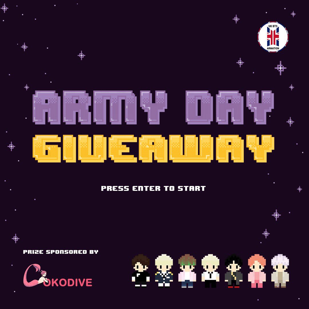 UKBTSARMATION's tweet photo. [GIVEAWAY] 

Happy Birthday ARMY🥳💜! In honour of ARMY DAY we have teamed up with @cokodive to give two lucky ARMYS Samsung Galaxy Edition ~ 

Good luck 💜💜
Please screen shot evidence of you following both accounts

#ARMYDAYGA
 #FindYourPurple
#BudsPlusBTSedition https://t.co/nBTCv5lqi1