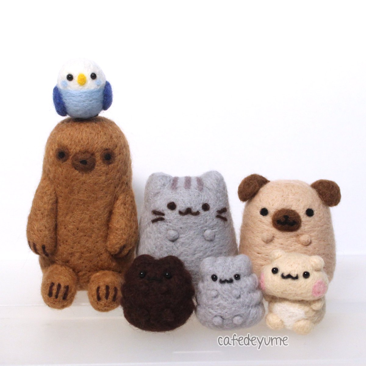 pusheen family plush