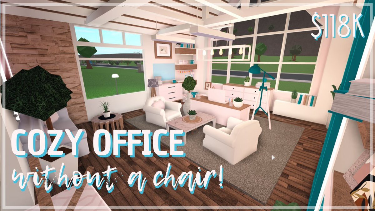 Cute - Aesthetic Home Office- BLOXBURG ROBLOX