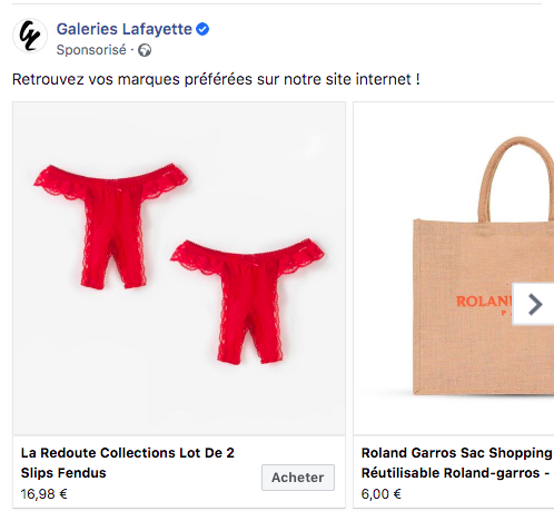 sazkiddie's tweet photo. Ca a changé les @Galeries_Laf 🧐 #socialads  Et non je n'ai pas consulté le produit avant  :-) #retargetting https://t.co/9yyXo7XIZl