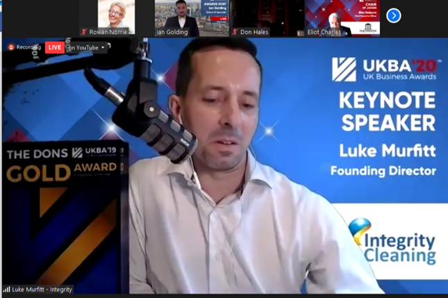rowannorrie's tweet photo. “Test your limits and break out your box” from Luke Murfitt, Entrepreneur of the Year @awardsinternational #ukba #awardsinternational https://t.co/5oVZcrGfUZ