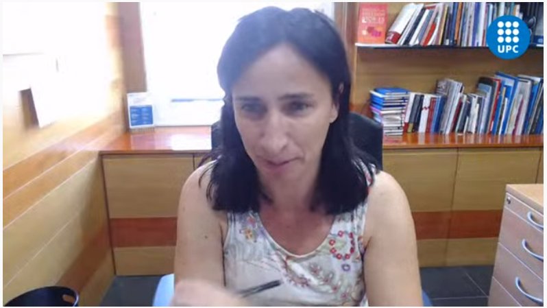 UPCSostenible's tweet photo. 🎭@carmefenoll dóna el premi @UPC_Arts a la millor presentació, a punt?
#RecirculaChallenge2020 https://t.co/HXKPOLzqw3