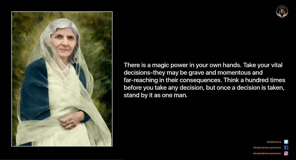 brightpakorg's tweet photo. #MotherOfTheNation
Fatima Jinnah devoted her whole life for the nation by helping Jinnah in achieving his mission.
"No nation can rise to the height of glory unless your women are side by side with you"
*Fatima Jinnah*
#FatimaJinnah
#BrightPakistanOrganization https://t.co/MaIjAtJjf1