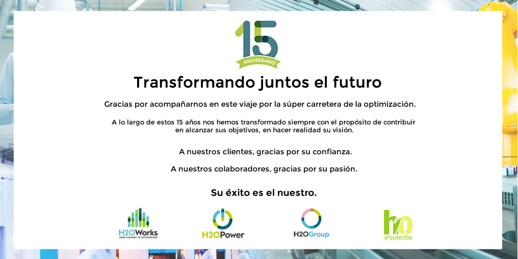 H2OWorks_mx's tweet photo. ¡Estamos de aniversario! 👏🎉 Queremos agradecer a toda la comunidad H2OWorks que ha cruzado este camino, en ocasiones sinuoso, pero por lo mismo, sumamente satisfactorio.

¡Gracias por crecer y creer junto con nosotros! 🤝
#15años #H2OWorks #TransformandoElFuturo https://t.co/LlE6GpkRkR