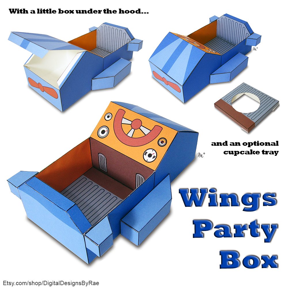 Rae_didit's tweet photo. Wings Printable Gift Box! https://t.co/254qxpIZF4 #airplane #vacation #flyingaway #upupandaway #cupcakebox #giftbox #printable #Etsy https://t.co/Uoa1iQoiKX