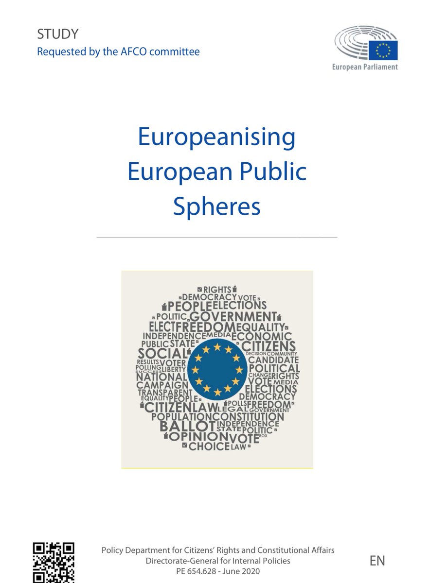 Study by <a href="/EPInstitutional/">AFCO Committee Press</a> on European Public Spheres bit.ly/2ZfPivk <a href="/danutahuebner/">Danuta Huebner</a> <a href="/DomenecD/">Domènec Ruiz Devesa</a> <a href="/VladoBilcik/">Vladimír Bilčík</a> <a href="/PDurandOfficiel/">Pascal DURAND</a> <a href="/daniel_freund/">Daniel Freund</a> @WolfgangPetzold @Usherwood <a href="/monaGNH/">ひろし＠モナゲ団</a> <a href="/UACES/">UACES</a> <a href="/simonjhix/">Simon Hix</a> <a href="/f_mols/">Frank Mols</a> <a href="/Dr_Kerry/">Kerry Somerset</a> <a href="/huettemann/">Bernd 🇪🇺 http://bluesky/huettemann.eu 🦋 🇺🇦</a>