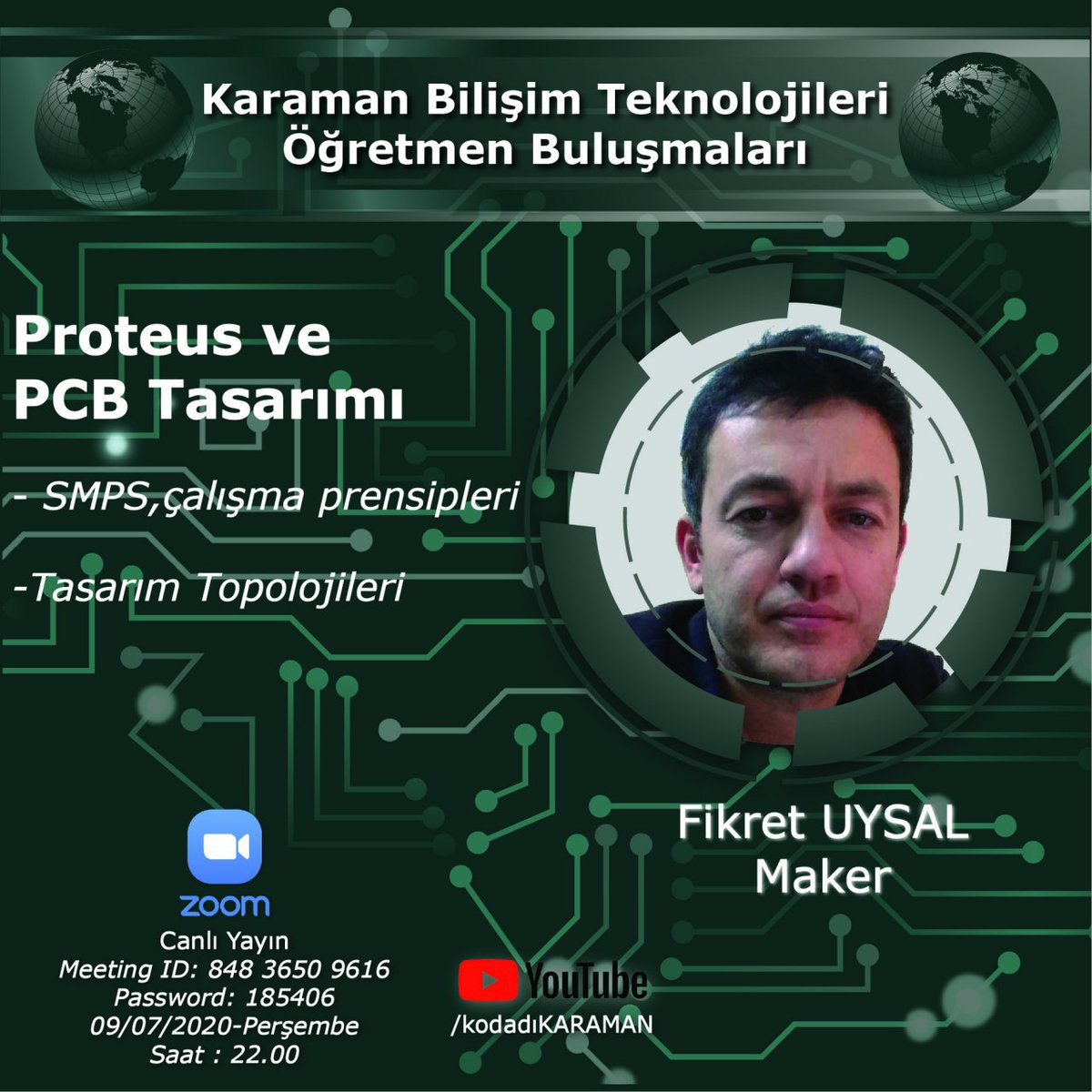 Bu akşam 22:00'da Fikret hocamız ile SMPS çalışma prensipleri ve  tasarım topolojileri konularında eğitimlere devam ediyoruz.<a href="/ziyaselcuk/">Ziya Selçuk</a> <a href="/CaliskanMhm/">Mehmet ÇALIŞKAN</a> <a href="/arahmankurt/">Abdurrahman Kurt 🇹🇷</a> <a href="/memkaraman/">Karaman İl Millî Eğitim Müdürlüğü</a> <a href="/burcuyilmaz_bte/">Burcu Yılmaz</a>