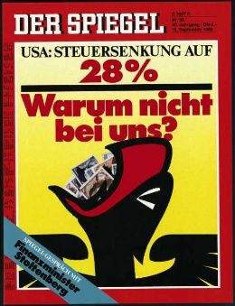 janvoss's tweet photo. Wisst ihr noch, 1986 als der Spiegel fand, dass wir zu viele Steuern zahlen? ;-) https://t.co/GqrFgyhuuE