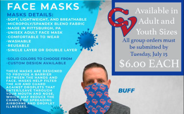 CVSDcolts's tweet image. Contact your Boosters or PTG organization to place an order no later than Tuesday, July 15!

Big thanks to @CVColtsAD for organizing this mask sale!  

#CVstrong