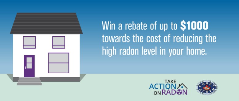 RadonInfo's tweet photo. Have you recently installed a #radon mitigation system in your home using a C-NRPP professional?  You could be eligible to win $1000 off the cost of the work!  Click here to learn more today - the deadline to apply is fast approaching: https://t.co/IQn0Rw6mxC https://t.co/FwodFlx7tN