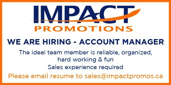 Impactpromostb's tweet photo. We are Hiring an Account Manager to join our sales team. Sales Experience required, we value persons with retail sales experience as well. Training provided. Join our fun, creative and progressive... more at https://t.co/6jzSpQXft0 https://t.co/IKdazNSYUW