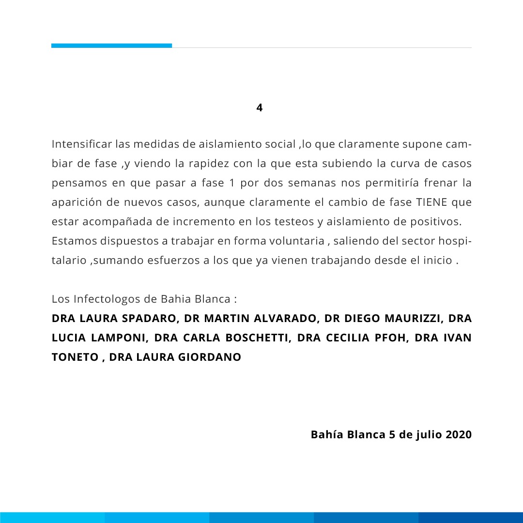 fsusbielles's tweet photo. Comparto la preocupación de las y los infectólogos de la ciudad, que a través de esta carta se expresaron acerca de la situación actual en Bahía y las acciones que debemos llevar a cabo para controlar la pandemia.

Estamos a disposición, porque de esto solo salimos todos unidos. https://t.co/O2n05fEWbB