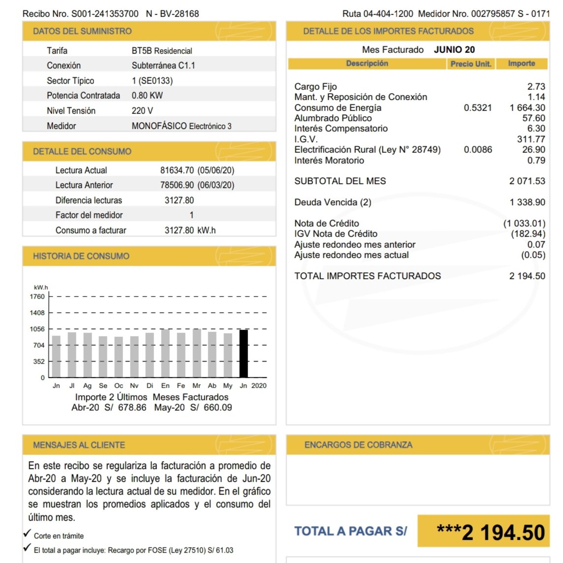 Como pagar recibo de luz del sur y enel online via in vrogue co
