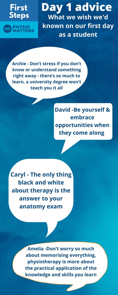 PMFirstSteps's tweet photo. What we wish we’d known on our first day as students 🧐

Let us know what you wish you’d known and we’ll share our favourites 🤩

@TPMPodcast @JackAChew @physiojack 👀👀👀 https://t.co/nn2UWRCOfr