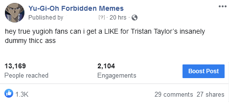 Yugioh Forbidden Memes Wow 1 3k Horny People On Facebook Love To See It