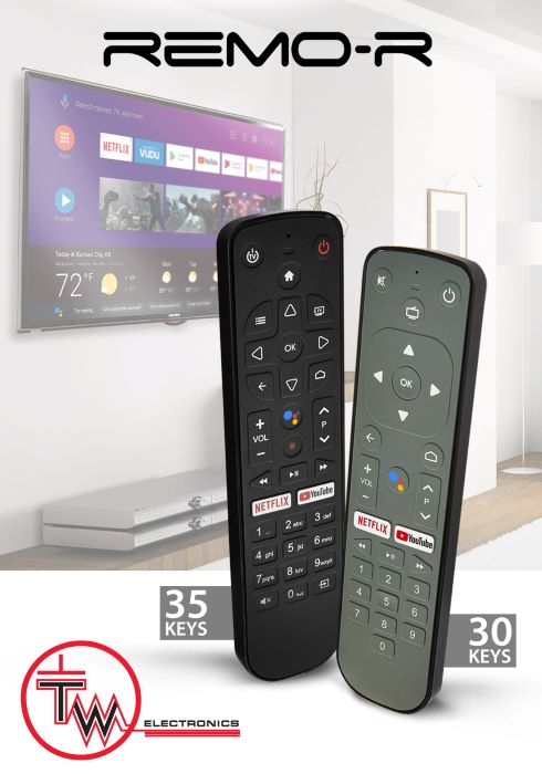 Our Android TV remote control is ready for your set-top box! Incorporating the latest Google requirements for clear printing and specific key layouts, the Remo-R provides a quick and hassle free route to market for your Android TV set-top box. DM for more information.