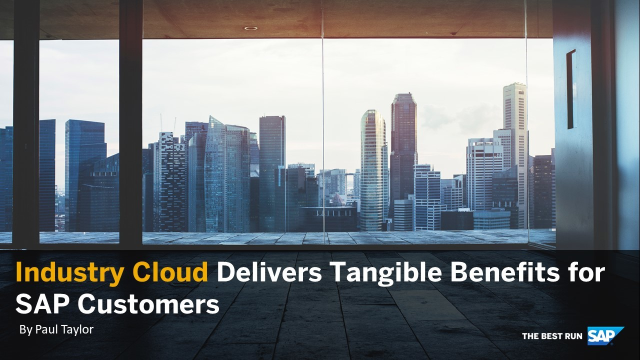 vigneshkrish123's tweet image. Industry Cloud was launched at this year&apos;s virtual @SAPPHIRENOW Reimagined. In a @SAPNews follow-up interview, Peter Maier shares more insights about the tangible benefits for customers: bit.ly/2BRUlJe